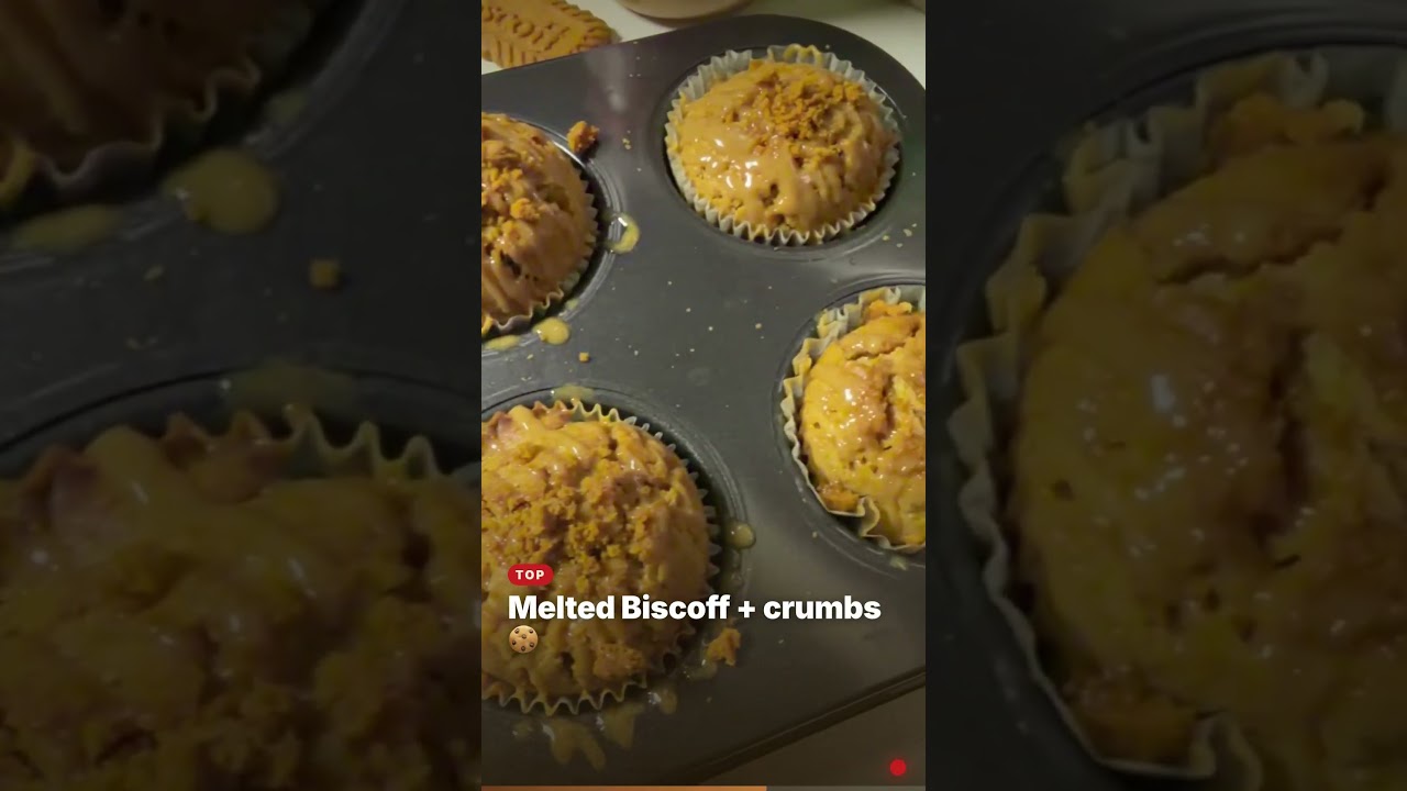 Biscoff Muffins Recipe | Soft & Fluffy Lotus Biscoff Muffins 🍪🧁