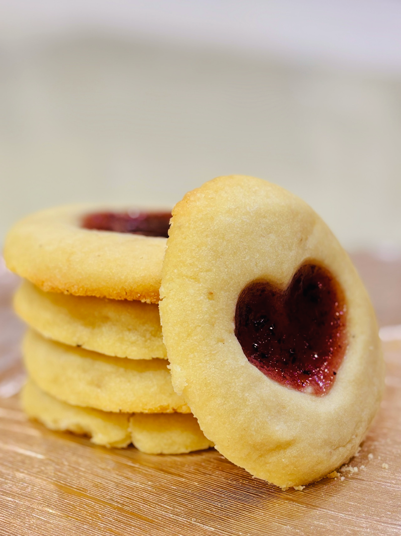 Cherry Almond Thumbprint Cookies Recipe